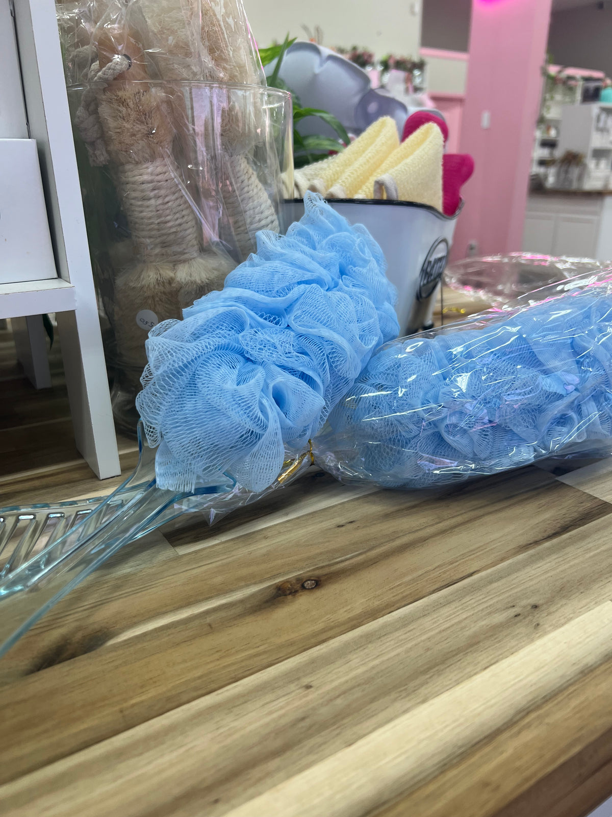 Mesh Back Bath Shower Brush