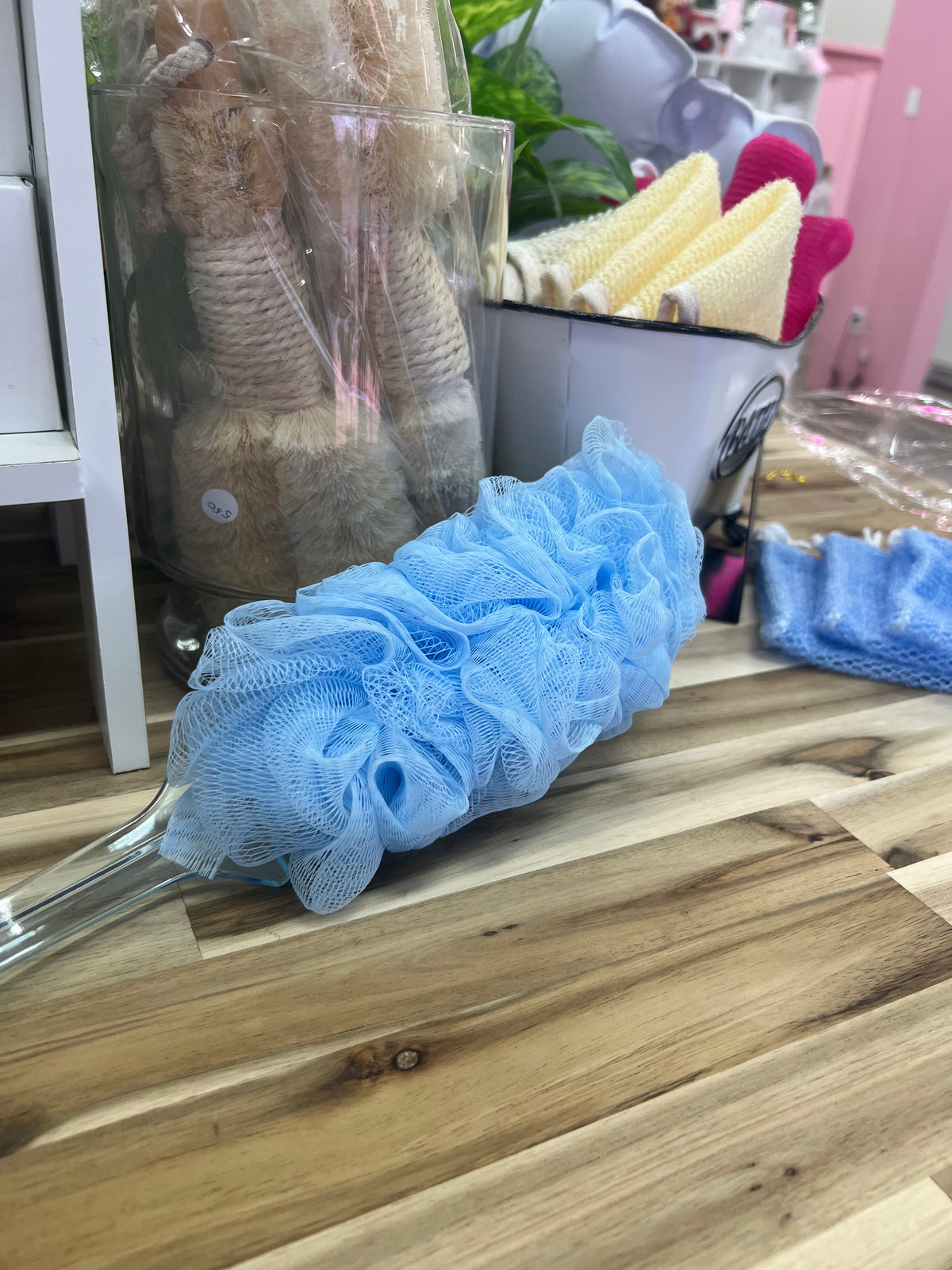 Mesh Back Bath Shower Brush