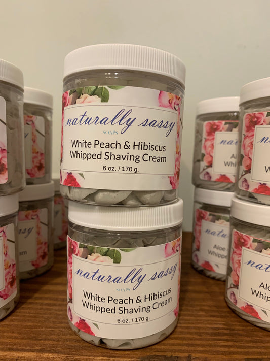 White Peach & Hibiscus Whipped Shaving Cream