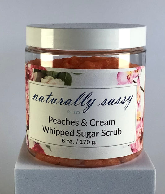 Peaches & Cream Whipped Sugar Scrub