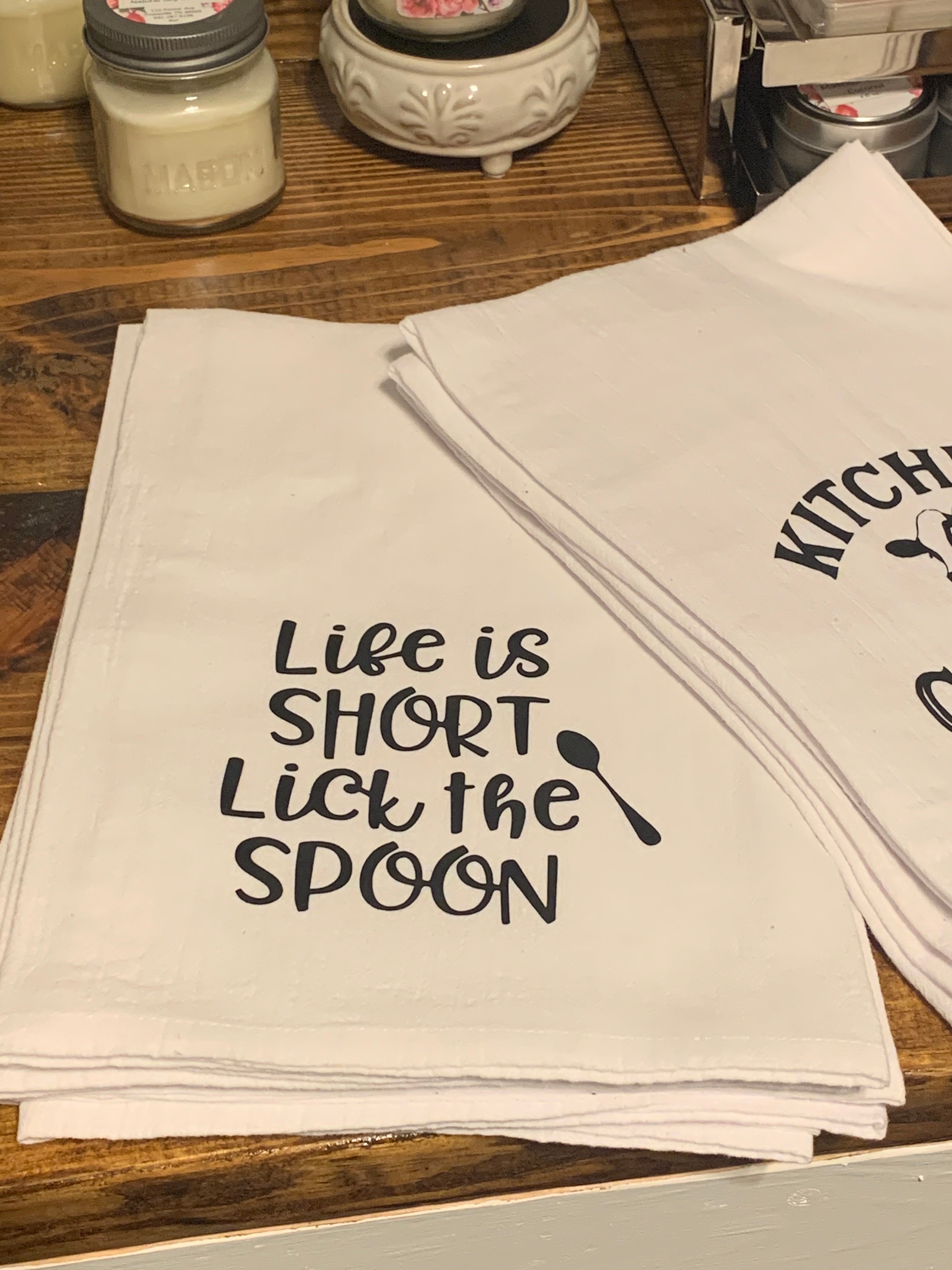 Life is Short Tea Towel